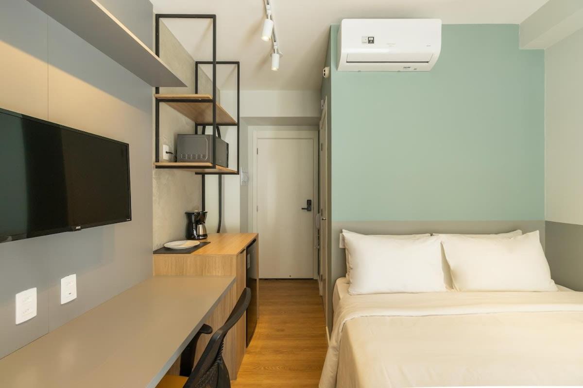 Inn Bhomy Brooklin - Charmoso Com Varanda Bur108